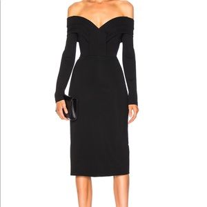 New CUSHNIE ET OCHS Off the Shoulder Pencil Dress Size 6